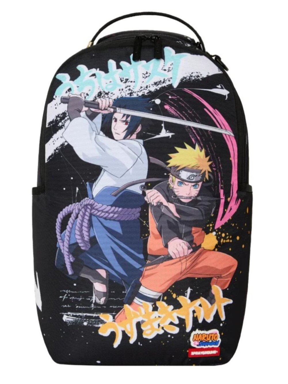 Sprayground Naruto BACK TO ATTACK Backpack🔥New Black Bookbag Large School Bag